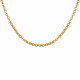 Collier Plaqué Or Mailles Rondes Fermoir Bouée