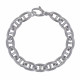 Bracelet Argent Rhodié Maillons Marin