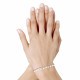 Bracelet Argent Rhodié Breloques Perles d'Eau Douce