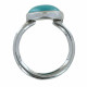 Bague Argent Ovale de Turquoise