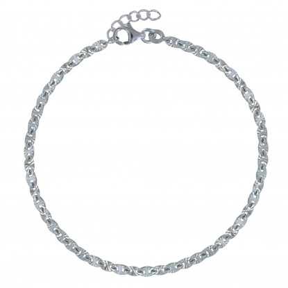 Bracelet Argent Rhodié Médailles Soleil