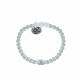 Bague Argent Elastique Bille et Trois Perles de Pierre de Lune Facettée