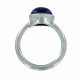 Bague Argent Demi Sphère de Lapis Lazuli