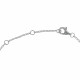 Collier Argent Rhodié Jeton Ajouré Gravé Je T'Aime