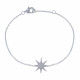 Bracelet Argent Rhodié Etoile du Berger