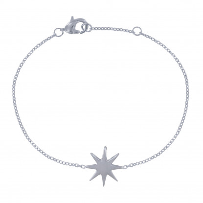 Bracelet Argent Rhodié Etoile du Berger