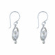 Boucles d'Oreilles Argent Anneau et Silhouette de Chat