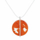 PHOTO Pendentif Pâte de Verre Bonbons Orange