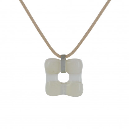 PHOTO Petit Donuts Pâte de Verre Vanille