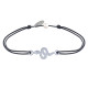 Bracelet Lien Serpent Argent