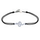 Bracelet Lien Serpent Argent