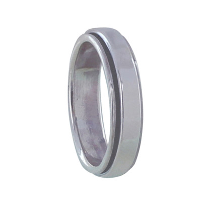 Bague Argent Anneau Anti Stress
