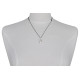 Collier Argent Salamandre Lien Noir