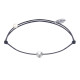 Bracelet Lien Petite Perle Argent