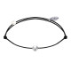 Bracelet Lien Petite Perle Argent