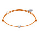 Bracelet Lien Petite Perle Argent