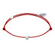 Bracelet Lien Petite Perle Argent