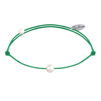 Bracelet Lien Petite Perle Blanche