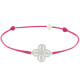 Bracelet Lien Argent Fleur de Strass - Classics