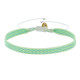 Bracelet Lien Tissé Blanc Flèches Jaune Fluo et Vert