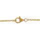 Collier Double Chaine Plaqué Or Lune et Croissant de Lune