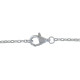 Collier Double Chaine Argent Rhodié Lune et Croissant de Lune