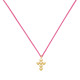 Collier Lien Plaqué Or Petite Croix de Billes