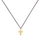 Collier Lien Plaqué Or Petite Croix de Billes