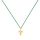 Collier Lien Plaqué Or Petite Croix de Billes
