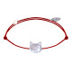 Bracelet Lien Tête Chat en Nacre