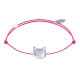 Bracelet Lien Tête Chat en Nacre