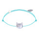 Bracelet Lien Tête Chat en Nacre