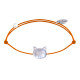 Bracelet Lien Tête Chat en Nacre