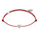 Bracelet Lien Argent Mini Coeur