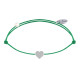Bracelet Lien Argent Mini Coeur