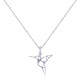 Collier Argent Colibri Ajouré