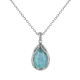 Pendentif Argent Petite Goutte Elfique de Larimar
