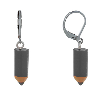 Boucles d'Oreilles Argent Dormeuse Petit Crayon