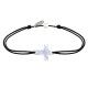 Bracelet Lien Petite Croix en Nacre