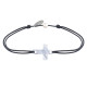 Bracelet Lien Petite Croix en Nacre