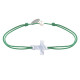 Bracelet Lien Petite Croix en Nacre