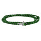Bracelet Mixte Argent Mousqueton Pivotant et Lien en Paracorde