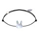 Bracelet Lien Tête de Lapin en Nacre