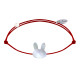 Bracelet Lien Tête de Lapin en Nacre