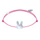 Bracelet Lien Tête de Lapin en Nacre