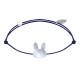 Bracelet Lien Tête de Lapin en Nacre