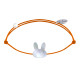 Bracelet Lien Tête de Lapin en Nacre