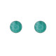 Boucles d'Oreilles Argent Rond Dentelé d'Amazonite