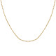 Collier Plaqué Or Mailles Figaro