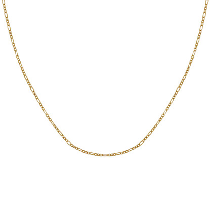 Collier Plaqué Or Mailles Figaro